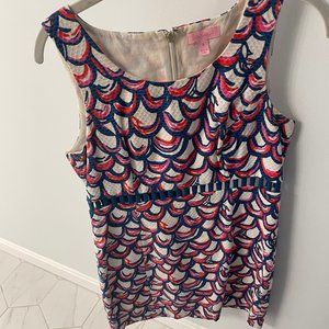 Lilly Pulitzer Fish Scale Print Dress (SZ: 8)